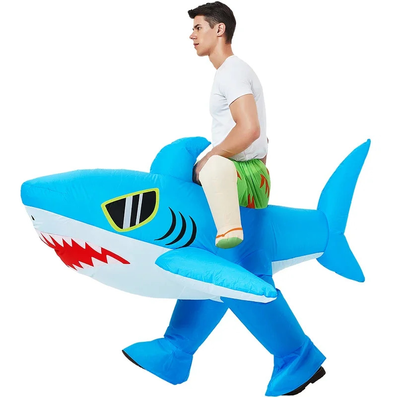Toddler Legging Set - Nouveaux adultes enfants requin bleu Costumes