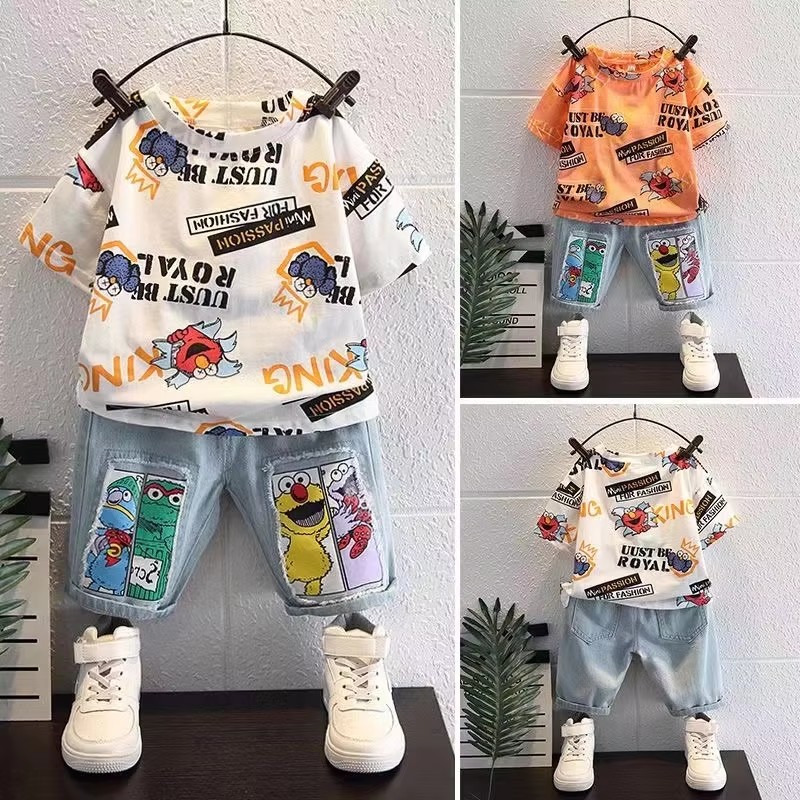 Baby Clothing Drawing - T-shirt en coton à manches courtes