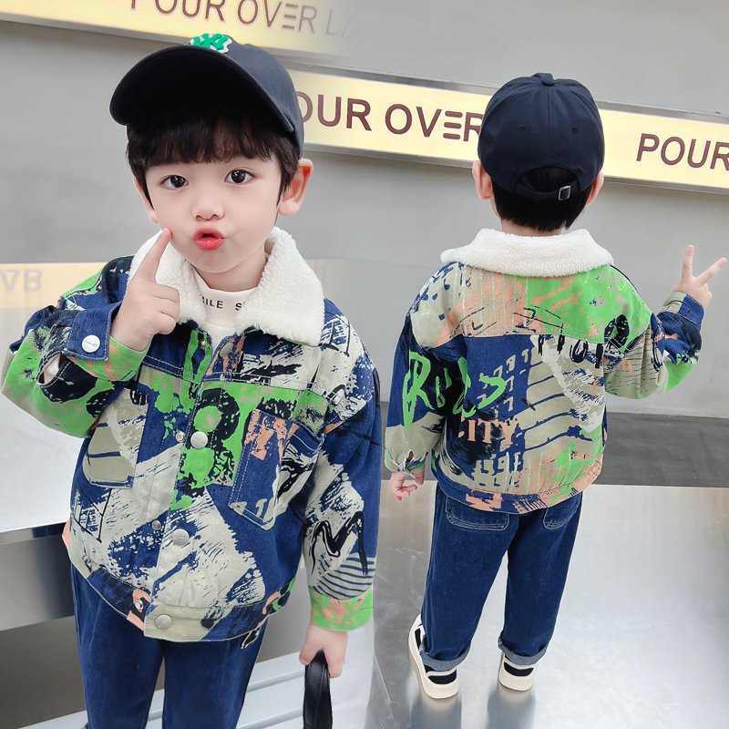 Enfants bébé chaud Denim veste - Baby Clothing Drawing avis et prix